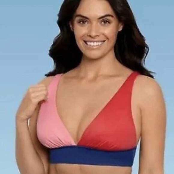 Beach Betty Other - Beach Betty Colorblock Bikini Top size L